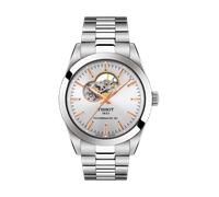 TISSOT -Gentleman Powermatic 80 Open Heart Herrenuhr Silber Automatik 40mm- T127.407.11.031.01