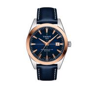 TISSOT -Gentleman Powermatic 80 Silicium Solid 18K Gold Herrenuhr Blau Automatik 40mm- T927.407.46.041.00
