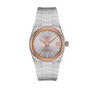 TISSOT -PRX Powermatic 80 Steel and 18K Gold Damenuhr Silber Automatik 35mm- T931.207.41.336.00
