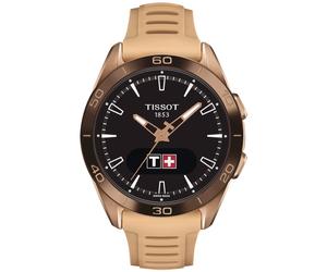 TISSOT -T-Touch Connect Sport Damen - und Herrenuhr Nude Roségold Quarz Saphirglas 43mm- T153.420.47.051.05