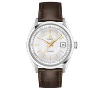 TISSOT -TISSOT Visodate Automatik silber braun 39mm- T157.407.16.031.00