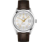 TISSOT -TISSOT Visodate Automatik silber braun 39mm- T157.407.16.031.00