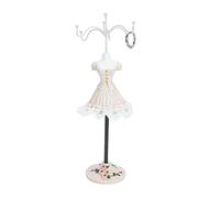 Tissting Schmuck Display Rack, Schmuckständer Puppe Modellkleid Ohrring Halskette Ring Schmuck Organizer mit Drehbarer Halterung Home Dekoration für Organize Display
