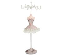 Tissting Schmuckständer Modell Prinzessin Kleid Ohrring Halskette Ring Displays Ständer Schaufensterpuppen Schmuck Hängende Halter für Mädchen Frauen (Typ 2)
