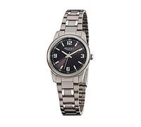 Regent Armbanduhr silber grau F-858 Damen Analog-Titanuhr URF858
