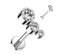 Titan Labret 3 Zirkonia Innengewinde