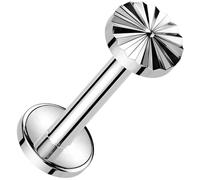 Titan Labret Diamantschnitt Innengewinde