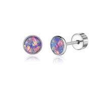 Titan Ohrringe Hypoallergen G23 Titan Ohrstecker mit Schraubverschluss | 20G Kleine Titan Ohrstecker für Damen Herren Mädchen, Ohrstecker für Ohrläppchen und Knorpelpiercings