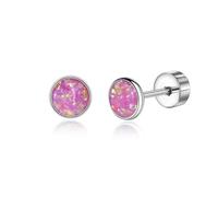 Titan Ohrringe Hypoallergen G23 Titan Ohrstecker mit Schraubverschluss | 20G Kleine Titan Ohrstecker für Damen Herren Mädchen, Ohrstecker für Ohrläppchen und Knorpelpiercings