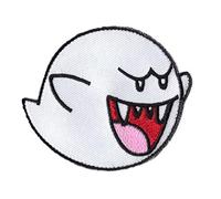 Titan One Europe - Ghost Boo Mario Patch Bestickter Aufnäher (Zum Aufbügeln)