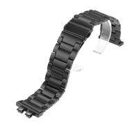 Titan-Starp-Uhrenarmband, kompatibel mit Casio GMW-B5000 GM-B2100 GMC-B2100 GMW B5000 GM B2100 Edelstahl und Titanband, Schwarz (schwarz)