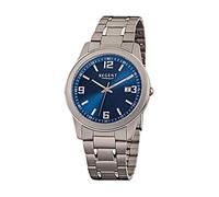 Regent Quarzuhr »URF840 Herren-Armbanduhr grau silber Analog«, (Analoguhr), Herren Armbanduhr rund, mittel (ca. 38mm), Titan (Metall), Elegant