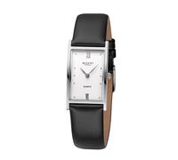 Titanuhr REGENT, schwarz, Armbanduhren, Damen, Quarzuhr, Armbanduhr, Damenuhr, Lederarmband, analog (33060569-0) schwarz