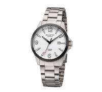 Titanuhr REGENT, titansilberfarben, Armbanduhren, Herren, Quarzuhr, Armbanduhr, Herrenuhr, analog, Tag (53234348-0) titansilberfarben