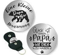 Tixlux Kleine Umarmung Glücksbringer, Glücksbringer mit Tasche, Pocket Hug, Mutmacher Geschenk, Gute Besserung Geschenke, Schlüsselanhänger für Freundin Frauen Patient (Silber)