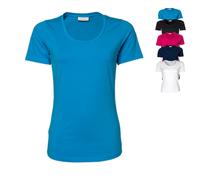 TJ450 Tee Jays Damen dehnbares T-Shirt Black S