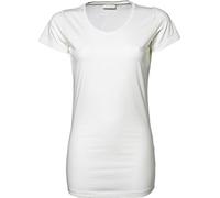TJ455 Ladies Stretch Tee Extra Long, Farbe:WHITE;Größen:XL XL,White