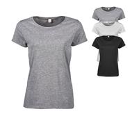 TJ5063 Tee Jays Damen ROLL-UP T-Shirt kurzarm Black XL