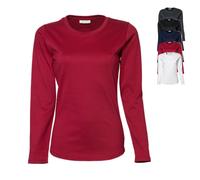TJ590 Tee Jays Damen langarm T-Shirt aus Interlock-Material Black 3XL