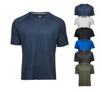 TJ7020N Tee Jays schnelltrocknendes Sport T-Shirt Black Melange XL
