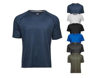 TJ7020N Tee Jays schnelltrocknendes Sport T-Shirt Navy Melange S