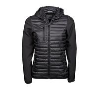 TJ9629 Tee Jays Damen CROSSOVER Jacke mit Kapuze Black L