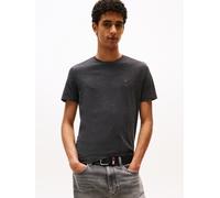 Tommy Jeans T-Shirt TJM XSLIM Jaspe HTR DM0DM20363 Kurzarm Schwarz meliert XXL