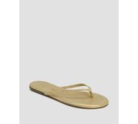 Tkees Lily Glitters Damen-flip-flops Aus Leder Gl04-4 Beige 39