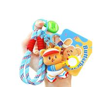 Tkidplw Athletischer Cartoon-Bär-Taschen-Schlüsselanhänger, leichtes PVC-Design, Geburtstagsdekoration für Freizeit-Enthusiasten, bezaubernde Butterbär-Rucksack-Dekorationen, blau