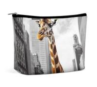 TKJMCSW Make-up-Tasche für Damen, Giraffe in New York, große Kapazität, Kulturbeutel, tragbar, Make-Up-Organizer, Kosmetiktasche, Reisetasche für Kosmetik-Aufbewahrungstasche für Reisen, Arbeit, Stil,