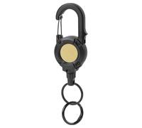 Tktouci Robustes ausziehbares Schlüsselband - Schwerlast-Schlüsselring,Karabiner-Schlüsselanhänger mit Stahlseil | für Outdoor-Aktivitäten wie Wandern, Bergsteigen