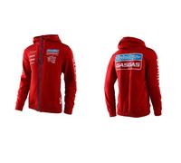 TLD Troy Lee Designs GasGas Team Zip Hoody Pullover Rot