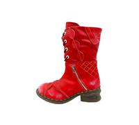 TMA EYES Damen Winterstiefel mit seitlichem Reißverschluss, Rot/Ausflug, einfarbig (Getaway Solids), 38 EU