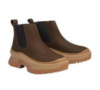 Chelseaboots TIMBERLAND "ROXIE LANEMID CHELSEA BOOT", Damen, Gr. 36, braun (schwarz braun nubuck), Leder, sportlich, Schuhe, Stiefelette, Winterschuhe, Ankle Boots (21992352-36) schwarz braun nubuck