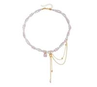 Tmboryuu 3 Elegantes, quadratisches Tropfenohrring und Halsketten Schmuckset aus künstlichem Stein, Halsketten und Ohrringe Set für Mutter, Schwester, Freundin, Party und Alltagsaccessoires