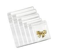 Tmboryuu 50 Stück wasserdichte Schmuck Organizer Taschen, mehrere Größen, durchsichtige PVC Beutel für die Aufbewahrung auf Reisen, rostfrei, staubdicht, versiegelte Schmuck Organizer Taschen