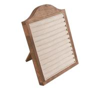 Tmboryuu Präsentationsständer für mehrere Ringe aus Walnussholz, stabile Struktur, ideal für Juweliergeschäfte und Ausstellungen, Schmuckständer aus Holz