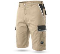 TMG® - Cargo-Shorts/Arbeitshose - strapazierfähig - für den Sommer - Sandfarben (W40 / EU56)