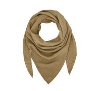TMK Weiches und leichtes Unisex-Dreieckstuch aus 100% Baumwolle cod.9485 (Einzigartige Farbe, Kamel)