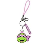 TMNT Donatello Schlüsselanhänger mit Karabinerverschluss und 5,1 cm Gummi-Donatello-Anhänger