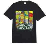 TMNT Out of the Shadows Group Horizontal Stack Comfort Colors Adult Heavyweight T-Shirt