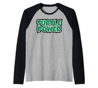 TMNT Teenage Mutant Ninja Turtles Power-Logo im Retro-Look Raglan