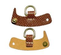 TMTGTS Longchamp No-Punch Zubehör 2 Stück Mini Bag Straps Schultergurtadapter No-Punch Zubehör Leder für Crossbody Bag No-Punch Schnalle Leder Minitaschen Handtasche longchamp Damen (Braun3#)