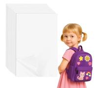 TMZELOA 10 PCS Doppelseitige Klebefolie zum Aufbügeln, Bügelkleber für Aufnäher Aufbügelnder Beidseitiger Patch A4 Vlieseline zum Aufbügeln Patch Bügeleisen auf Klebstoff für Patches zum Aufnähen