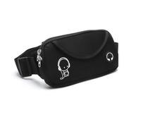 TMZELOA Bauchtasche Joggen für Laufgürtel für Handy Läufer-Hüfttasche für Damen und Herren mit 2 Taschen Reflektierendes Logo Handytasche Bauchtasche für Junge und Mädchen