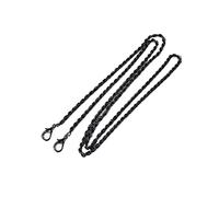 TNBCCXN Handtaschenkette 10PCS Solide Metall Kette for Schulter Tasche Frauen Handtasche Abnehmbare Geldbörse Ketten Umhängetaschen Strap Griff Luxus Zubehör(Black 140cm)