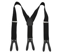 Tnfeeon Hosenträger für Herren mit Knöpfen, Verbreiterter Y-förmiger Riemen, Elegantes Elastisches Band, Bequeme Hosenträger für Den Täglichen Gebrauch, 5 X 110 Cm/2,0 X 43,3 Zoll