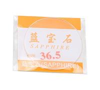 Tnfeeon Rundes Uhrenglas, Rutschige Kanten, Rundes Flaches Uhrenglas, Saphirglas, Professionell für Uhrenglas-Zubehör (36,5 mm)