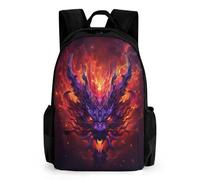 TNFHSOFT Drache Schulrucksack Drache Schultasche Junge Mädchen Rucksäcke Schulranzen Teenager Damen Herren Kinderrucksäcke 42x30.5cm