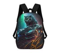TNFHSOFT Neutral Rucksack 3D-Farbdruck Personalisierter Schulranzen Sportwagen Mädchen Teenager Leichter Schulrucksack Outdoor Freizeit Kinder Reise Daypack